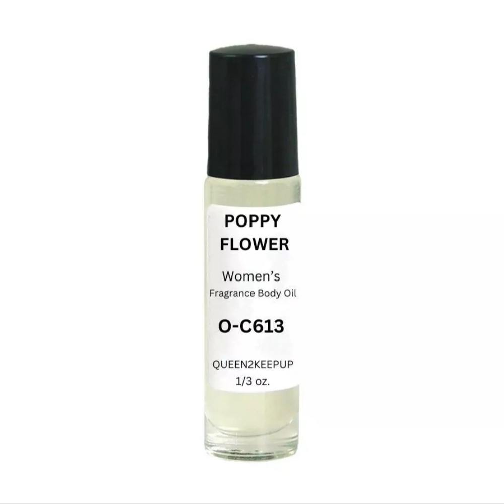 Poppy Flower (Women) Body Oil 10 ml Fragrance All Natural 1/3 oz Roll-On Scent - Picture 5 of 5